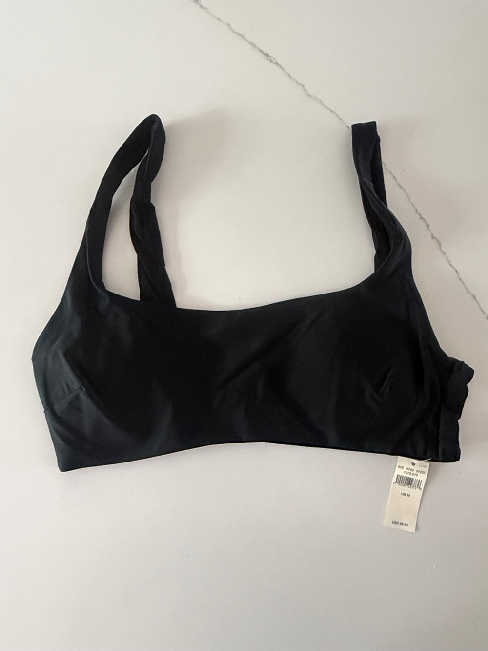 aerie Black Scoop Bikini Top